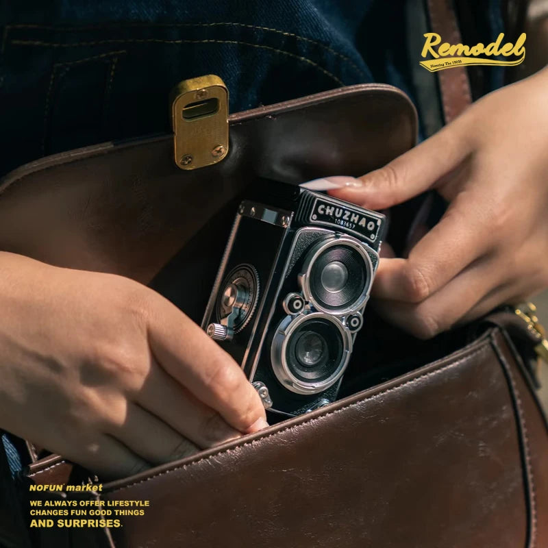 CCD Retro Camera Dual Reflex Photoes Video Small Mini Camera Recording With Manual Joystick Amateur Customized Accessory Gifts