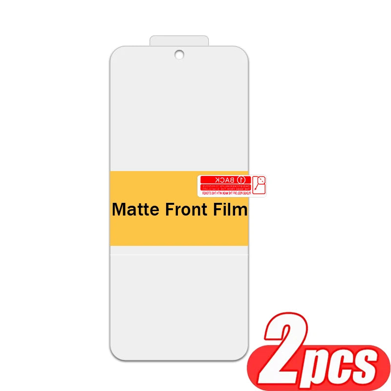 2PCS Matte Hydrogel Film for Realme GT 7 Pro Racing Screen Protector for Realme Neo 7 SE 7SE 7X Front and Back Protective Film