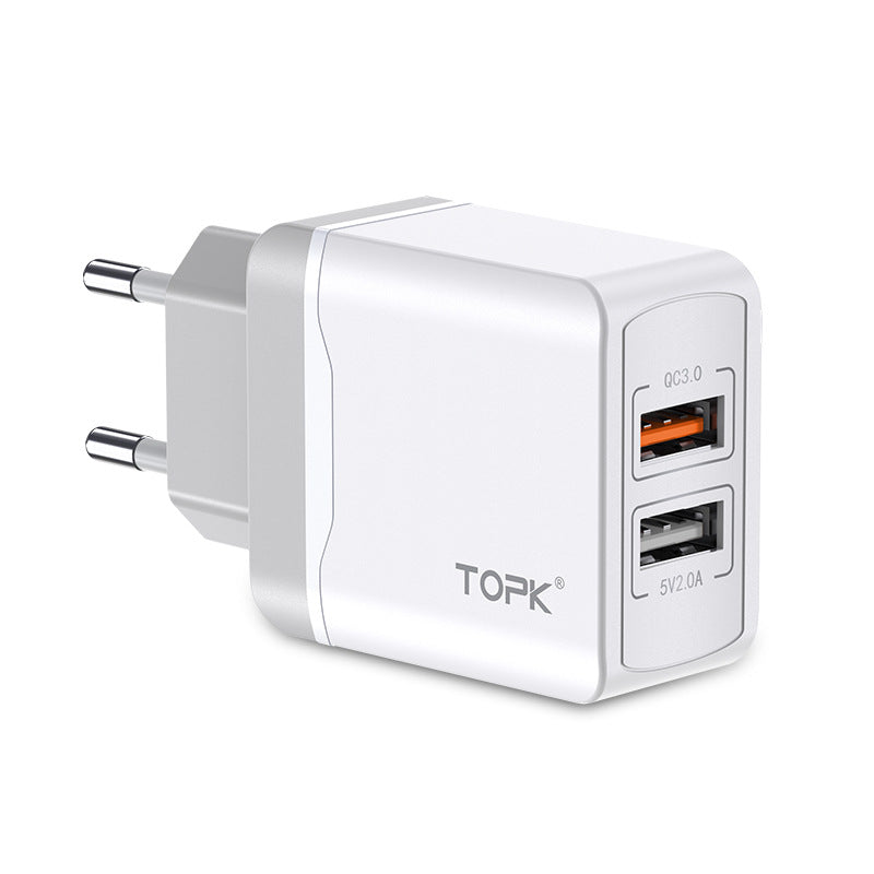 TOPK Quick Charge 3.0 18W QC 3.0 Dual USB Charger