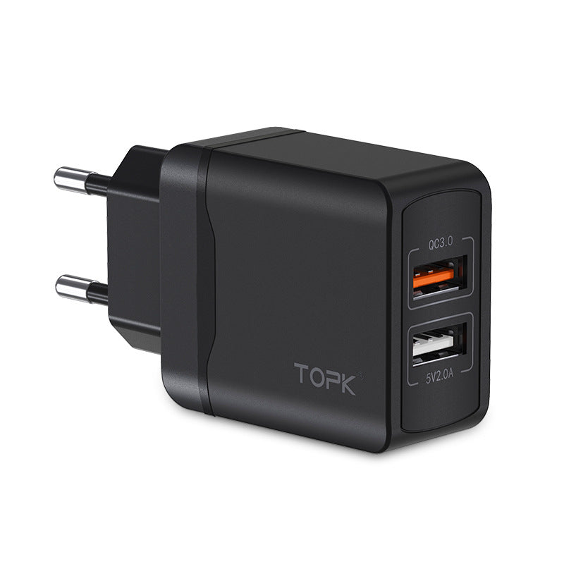 TOPK Quick Charge 3.0 18W QC 3.0 Dual USB Charger