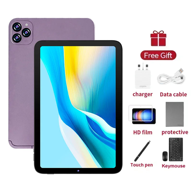2025 New Tablet 10.1 Inch 12GB Ram 512GB Rom Android 14 Tablet PC Gamer Office Computer 7000mah 5G Dual SIM WIFI HD Full Screen