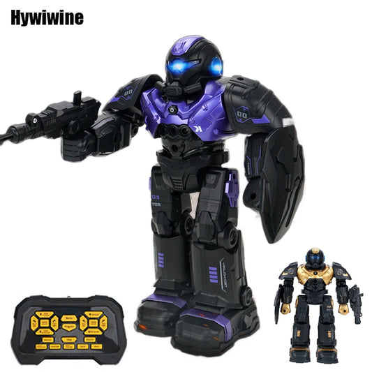 Rc Robot Intelligent Samrt Infrared Sensor Emo Robo Dance 2.4G Programming Remote Control Robot Toys for Kids Boys Girls Gift