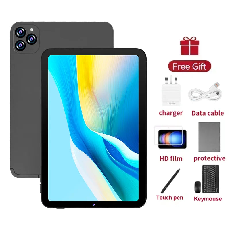 2025 New Tablet 10.1 Inch 12GB Ram 512GB Rom Android 14 Tablet PC Gamer Office Computer 7000mah 5G Dual SIM WIFI HD Full Screen