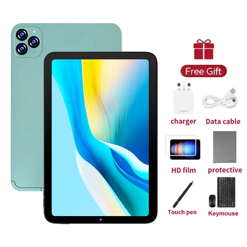 2025 New Tablet 10.1 Inch 12GB Ram 512GB Rom Android 14 Tablet PC Gamer Office Computer 7000mah 5G Dual SIM WIFI HD Full Screen